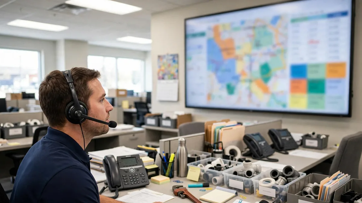 Plumbing Dispatch Software: The Board That Survives a Bad Morning